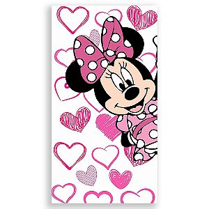Capa Mini Faixa Lateral Sublimado - Minnie Rosa