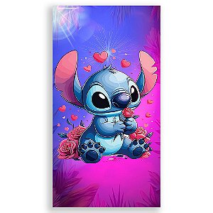 Capa Mini Faixa Lateral Sublimado - Lilo e Stitch