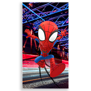 Capa Mini Faixa Lateral Sublimado - Homem Aranha