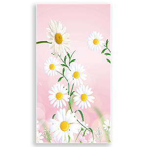 Capa Mini Faixa Lateral Sublimado - Flor Margarida