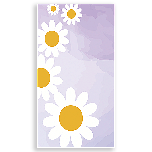 Capa Mini Faixa Lateral Sublimado - Flor Margarida