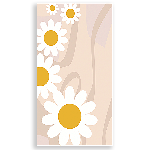 Capa Mini Faixa Lateral Sublimado - Flor Margarida