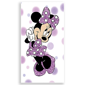 Capa Mini Faixa Lateral Sublimado - Minnie Lilas
