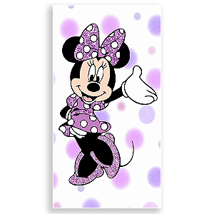 Capa Mini Faixa Lateral Sublimado - Minnie Lilas