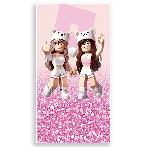 Capa Mini Faixa Lateral Sublimado - Roblox Rosa