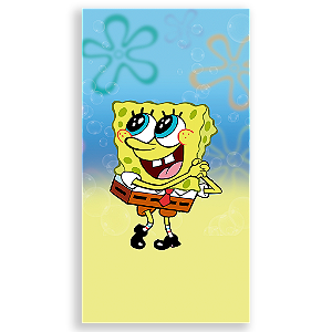 Capa Mini Faixa Lateral Sublimado - Bob Esponja