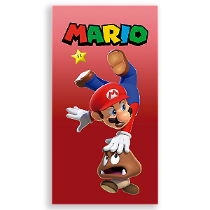 Capa Mini Faixa Lateral Sublimado - Super Mario