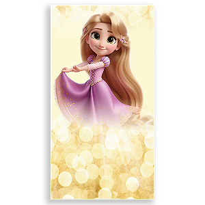 Capa Mini Faixa Lateral Sublimado - Rapunzel Enrolados