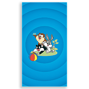 Capa Mini Faixa Lateral Sublimado - Looney Tunes Baby