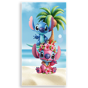 Capa Mini Faixa Lateral Sublimado - Lilo e Stitch
