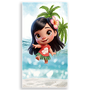 Capa Mini Faixa Lateral Sublimado - Lilo e Stitch