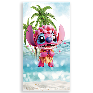 Capa Mini Faixa Lateral Sublimado - Lilo e Stitch