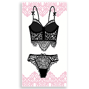 Capa Mini Faixa Lateral Sublimado - Cha De Lingerie