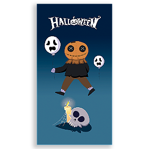Capa Mini Faixa Lateral Sublimado - Dia das Bruxas Halloween