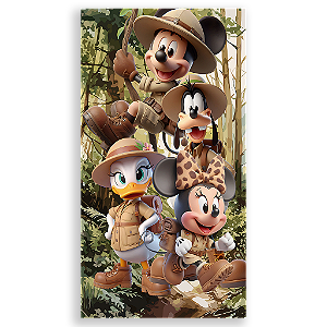 Capa Mini Faixa Lateral Sublimado - Mickey Safari