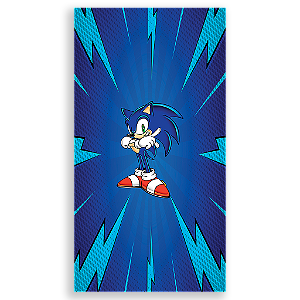 Capa Mini Faixa Lateral Sublimado - Sonic