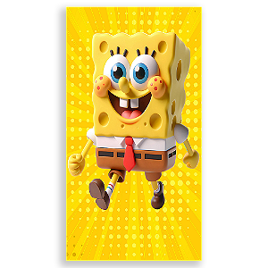 Capa Mini Faixa Lateral Sublimado - Bob Esponja