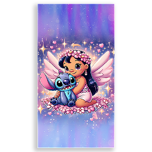 Capa Mini Faixa Lateral Sublimado - Lilo Stitch