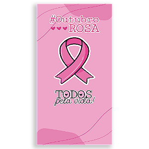 Capa Mini Faixa Lateral Sublimado - Outubro Rosa