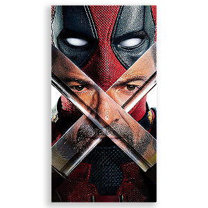 Capa Mini Faixa Lateral Sublimado - Dead Pool e Wolverine