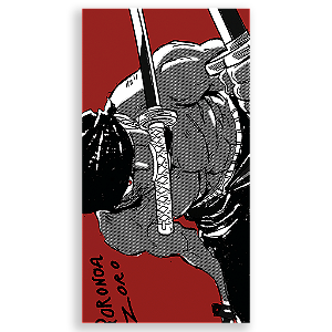 Capa Mini Faixa Lateral Sublimado - Zoro One Piece