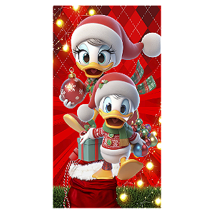 Capa Mini Faixa Lateral Sublimado - Mickey Natal