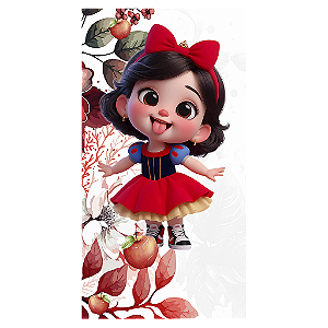 Capa Mini Faixa Lateral Sublimado - Branca De Neve