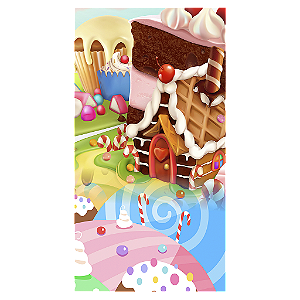 Capa Mini Faixa Lateral Sublimado - Doces Confeitaria