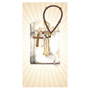 Capa Mini Faixa Lateral Sublimado - Religioso Eucaristia