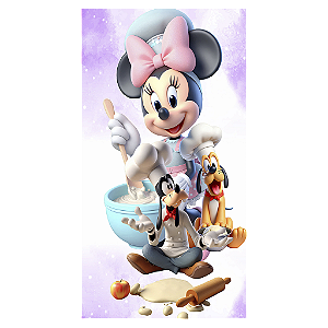 Capa Mini Faixa Lateral Sublimado - Minnie Confeitaria