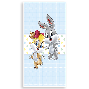Capa Mini Faixa Lateral Sublimado - Looney Tunes Azul