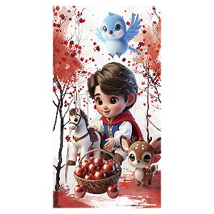 Capa Mini Faixa Lateral Sublimado - Branca De Neve