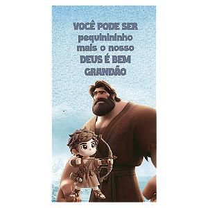 Capa Mini Faixa Lateral Sublimado - Religioso Davi E Golias
