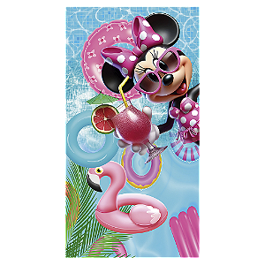 Capa Mini Faixa Lateral Sublimado - Minnie Pool Party
