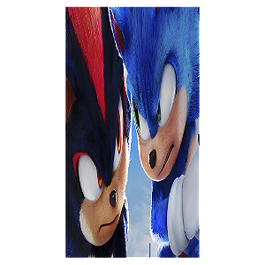 Capa Mini Faixa Lateral Sublimado - Sonic Shadow