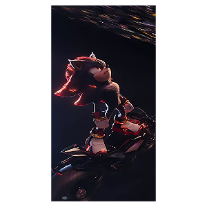 Capa Mini Faixa Lateral Sublimado - Sonic Shadow