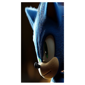 Capa Mini Faixa Lateral Sublimado - Sonic