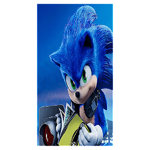 Capa Mini Faixa Lateral Sublimado - Sonic