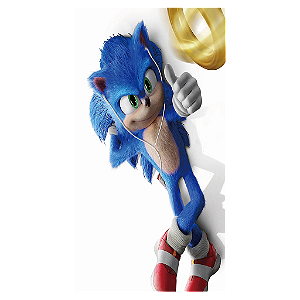 Capa Mini Faixa Lateral Sublimado - Sonic