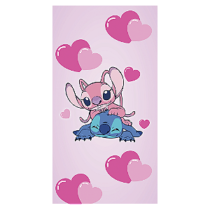 Capa Mini Faixa Lateral Sublimado - Lilo Stitch Angel