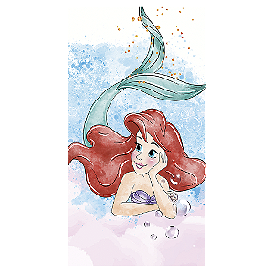 Capa Mini Faixa Lateral Sublimado - Princesa Ariel
