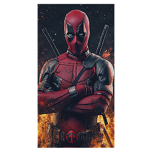 Capa Mini Faixa Lateral Sublimado - Wolverine E Deadpool