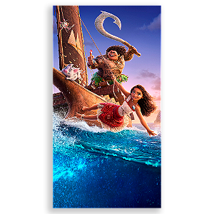Capa Mini Faixa Lateral Sublimado - Moana