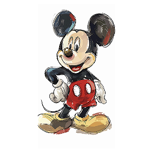 Capa Mini Faixa Lateral Sublimado - Mickey