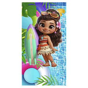 Capa Mini Faixa Lateral Sublimado - Princesas Pool Party