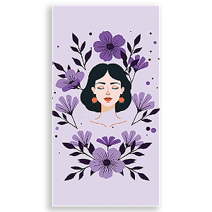 Capa Mini Faixa Lateral Sublimado - Dia da Mulher