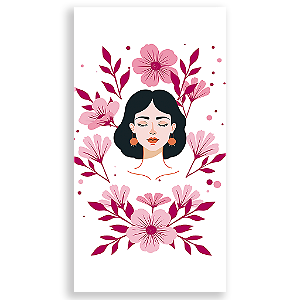 Capa Mini Faixa Lateral Sublimado - Dia da Mulher