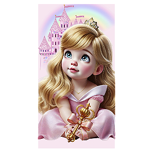 Capa Mini Faixa Lateral Sublimado - Princesa