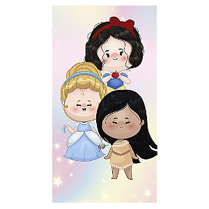 Capa Mini Faixa Lateral Sublimado - Princesas