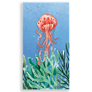 Capa Mini Faixa Lateral Sublimado - Fundo Do Mar